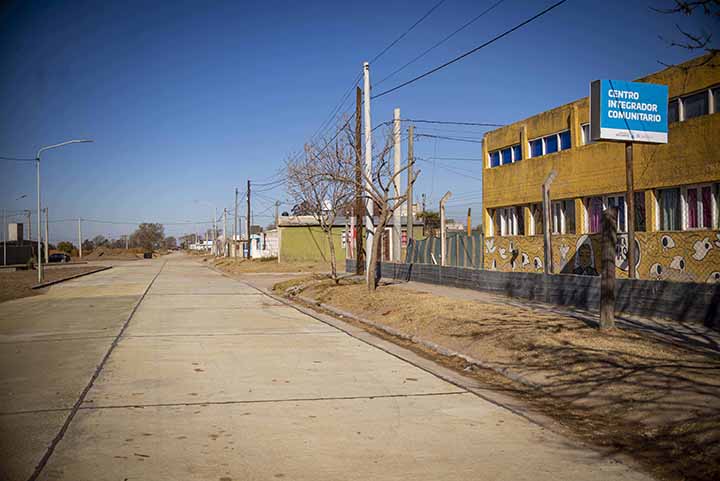 Nuevas cuadras pavimentadas para Alberdi