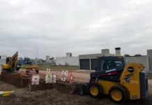 Avance de infraestructura en lote Portal del Sol